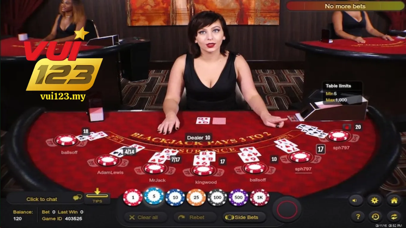 Hướng dẫn cách chơi Blackjack tại Vui123 đơn giản