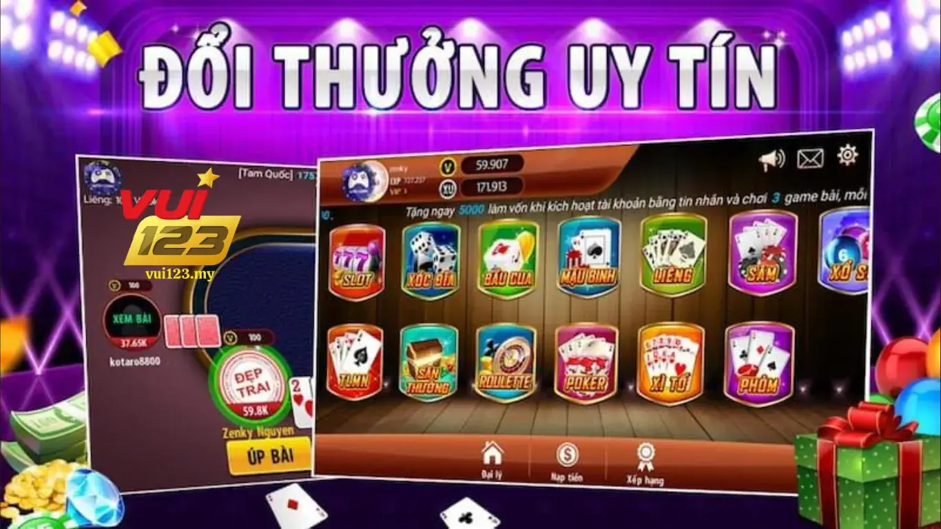 Giới Thiệu Về Game Bài Đổi Thưởng Thẻ Cào tại nhà cái vui123