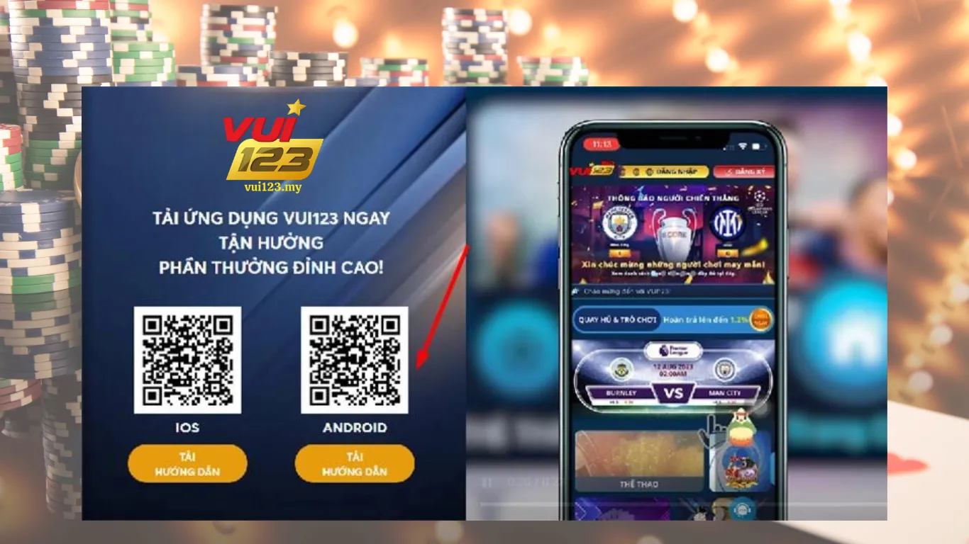 Hướng dẫn tải app Vui123 về điện thoại thành công