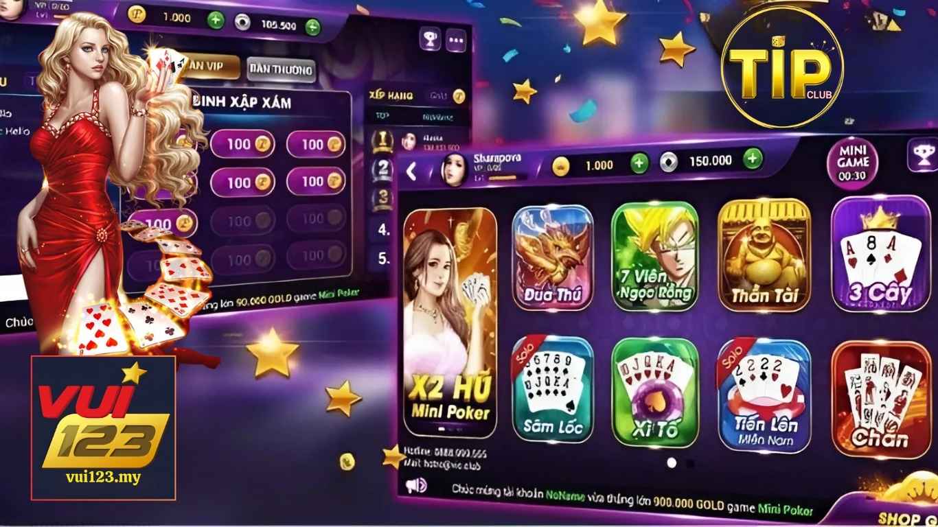 Vui123 | Đánh Giá Chi Tiết Game Bài Đổi Thưởng TIP CLUB 2025